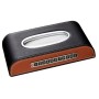 Universal Car Tissue Box with Temporary Parking Phone Number Card(Black Brown)