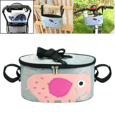 Car Baby Storage Bag Electromobile Bicycle Cart Storage Bag Hanging Bag with Cover(SKU-04-Elephant)