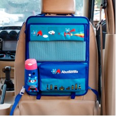 Car Auto Back Seat Folding Table Drink Food Cup Tray Multi-purpose Dining Table Chair Back Pocket Cartoon Folding Multi-functional Food Tray Car Storage Table, Random Color Delivery