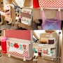 Car Auto Back Seat Folding Table Drink Food Cup Tray Multi-purpose Dining Table Chair Back Pocket Cartoon Folding Multi-functional Food Tray Car Storage Table, Random Color Delivery