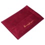 5 PCS Car Velvet Embroidered Tissue Box Storage Bag(Wine Red)