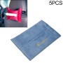 5 PCS Car Velvet Embroidered Tissue Box Storage Bag(Blue)