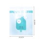 15 PCS Paste Hanging Disposable Garbage Bag Cute Car Interior Trash Can Cleaning Bag( Cyan)