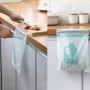 15 PCS Paste Hanging Disposable Garbage Bag Cute Car Interior Trash Can Cleaning Bag( Cyan)