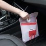 15 PCS Paste Hanging Disposable Garbage Bag Cute Car Interior Trash Can Cleaning Bag( Pink)