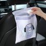 15 PCS Paste Hanging Disposable Garbage Bag Cute Car Interior Trash Can Cleaning Bag( Gray)