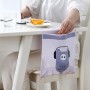 15 PCS Paste Hanging Disposable Garbage Bag Cute Car Interior Trash Can Cleaning Bag( Gray)