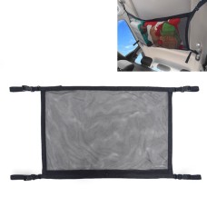 Регулируемая автомобильная крыша простая большая космическая сетчатая сетчатая сетчатая сумка для хранения цепи (черное)