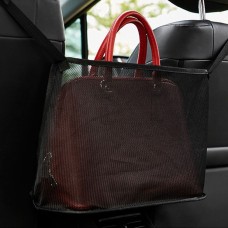 2 PCS Car Storage Net Pocket Between Two Seats Car Screen Suspension Type Storage Bag Universal, Physical dimension: 40x12x26cm(Black)