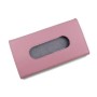 2 PCS Car Hanging Type Tissue Box Sun Visor Seat Back Sunroof Storage Box(Pink Without Tissue)