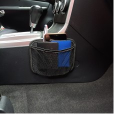 3 PCS Car Mobile Phone Storage Net Bag Universal Paste Car Chair Back Storage Bag, Colour: Black