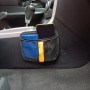 3 PCS Car Mobile Phone Storage Net Bag Universal Paste Car Chair Back Storage Bag, Colour: Black With Stripes