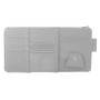 2 PCS Auto Sun Visor Card Clip Business Card Glasses Clip Zipper Car Mobile Phone Document Folder(Gray)