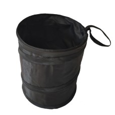 2 ПК с хранением автомобиля складной мусорное мусорное ведро (черное без печати)