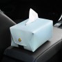 2 PCS Car Leather Tissue Box Home Paper Towel Storage Box(Light Blue)