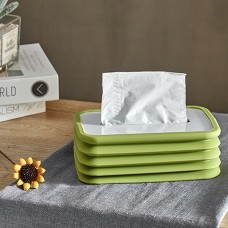 Silicone Elastic Lift Car Paper Towel Box(Green)