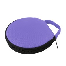 Portable Oxford Cloth CD Storage Package Car Home Round Disc Package(Purple)