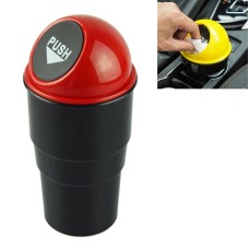 Universal Car Trash Bin Car Garbage Can Rubbish Dust Case Holder Bin Automobile Storage Bucket(Red)