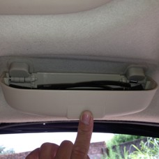 Car Auto Sunvisor Glass Protective Storage Holder Box