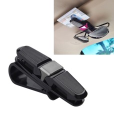 Vehicle Mounted Glasses Clip Car Eyeglass Bill Holder, Blister Package (Grey)