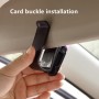 Vehicle Mounted Glasses Clip Car Eyeglass Bill Holder, Blister Package (Grey)