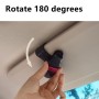 Vehicle Mounted Glasses Clip Car Eyeglass Bill Holder, Blister Package (Rose Red)