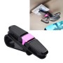 Vehicle Mounted Glasses Clip Car Eyeglass Bill Holder, Package: OPP Bag(Rose Red)