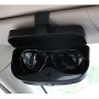 Автомобильные многофункциональные очки для солнцезащитных очков с карточным слотом, плоский стиль (черный)