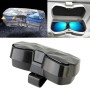 Car Multi-functional Glasses Case Sunglasses Storage Holder with Card Slot, Diamond Style (Black)