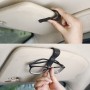 Multifunctional Car Glasses Mount Holder Card Bill Storage Clip(Black)