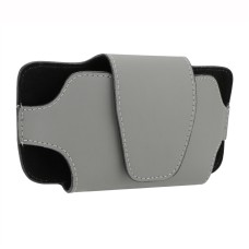 Car Glasses Storage Bag PU Leather Glasses Box(Grey)