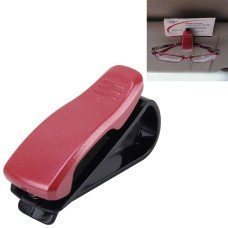 SHUNWEI Car Multifunctional Sunglass Clip / Paper Business Card Clip(Dark Red)
