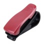 SHUNWEI Car Multifunctional Sunglass Clip / Paper Business Card Clip(Dark Red)