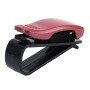 SHUNWEI Car Multifunctional Sunglass Clip / Paper Business Card Clip(Dark Red)