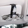 Diamond Mounted Rotating Car Glasses Clip Card Paper Holder Clips(White)