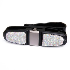 Diamond Mounted Rotating Car Glasses Clip Card Paper Holder Clips(AB Color)