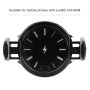 Clock Pattern Car Mobile Phone Wireless Charger Holder(Black)
