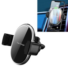 CW7 10W Max Output Roller Memory Car Mount Clip Holder Wireless Charger(Silver)