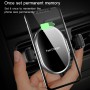 CW7 10W Max Output Roller Memory Car Mount Clip Holder Wireless Charger(Silver)