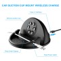 Universal Car Center Console Mount Qi Standard wireless Charger Bracket Phone Holder