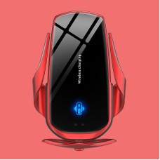 F3 Car Electric Infrared Sensor Wireless Charger Bracket(Red)