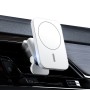 ADD-987 15W Magsafe Magnetic Car Outlet Outlet Беспроводное зарядное устройство со светодиодным индикатором (белый)