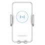 V8 15W 360 Degree Rotatable Smart Sensor Car Wireless Charger Phone Holder(White)