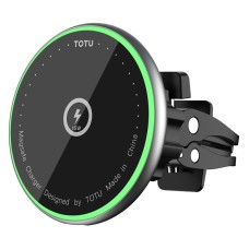 TOTUDESIGN CACW-053 War Drum Series 15W Magnetic Sunction Car Wireless Charger(Black)