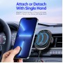 V1 Magnetic Wireless Fast Charging Car Holder(Black)