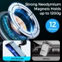 JOYROOM JR-ZS290 15W Magnetic Wireless Charger Dashboard Car Holder with LED Letter Ring(Silver)