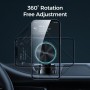 JOYROOM JR-ZS290 15W Magnetic Wireless Charger Dashboard Car Holder with LED Letter Ring(Silver)