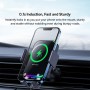 Baseus 15W Halo Electric Wireless Charging Car Couar (Black)