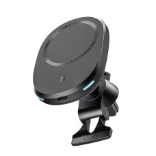 ROCK W39 Shock-absorption Magnetic Car Wireless Charging Holder(Black)