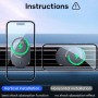 ROCK W39 Shock-absorption Magnetic Car Wireless Charging Holder(Black)